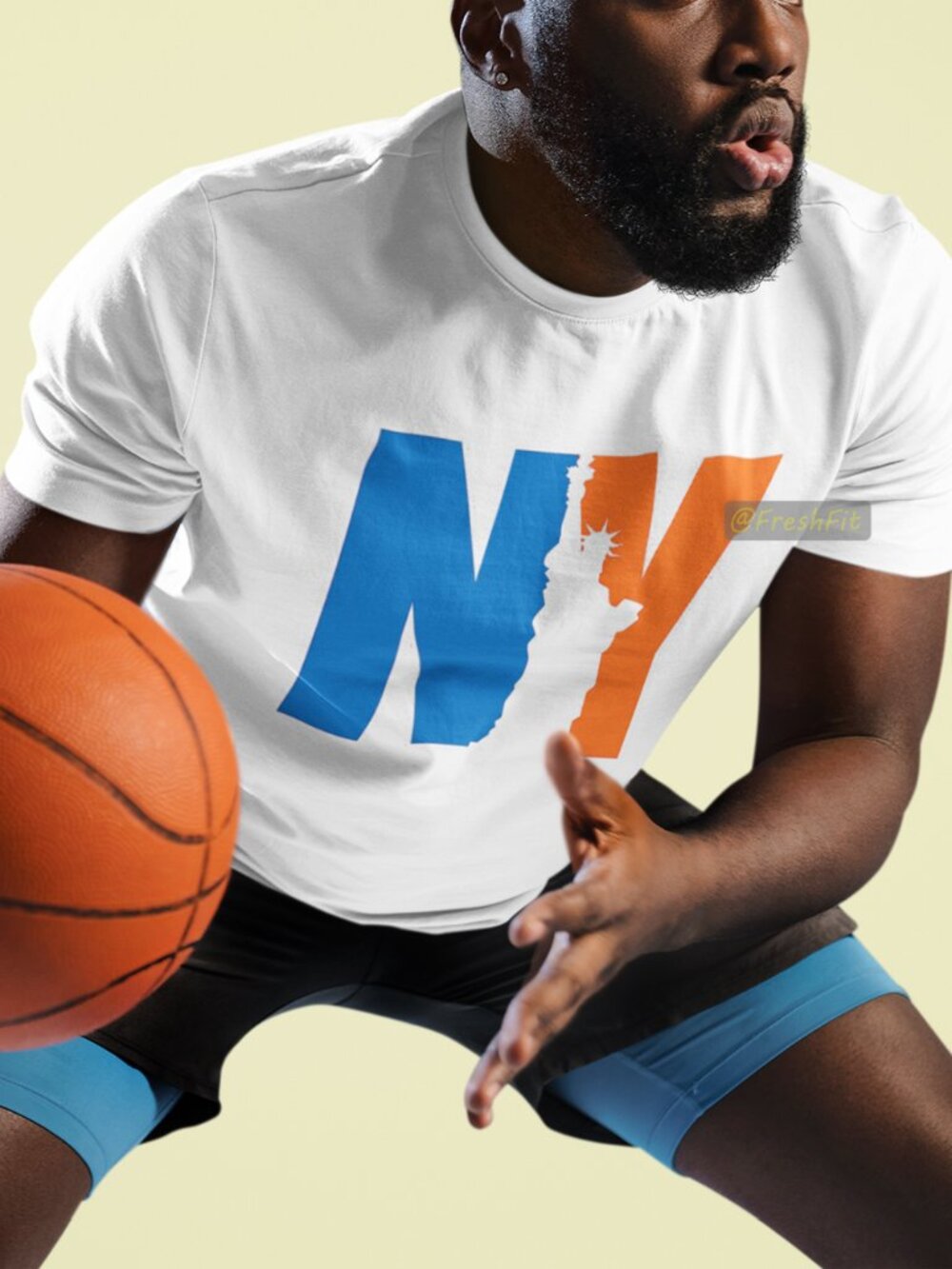 🆕NY Statue of Liberty Team Colors White T-Shirt Graphic Tee